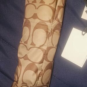 Coach Brown Patterned Umbrella